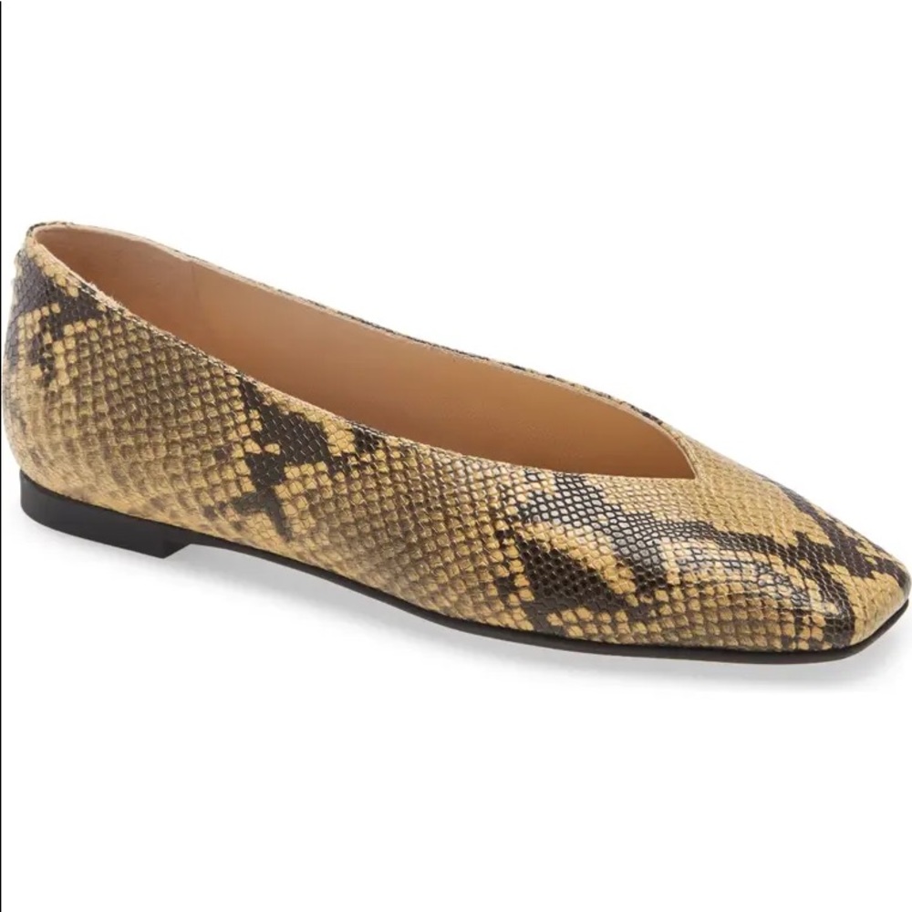 BNIB Jimmy Choo snake embossed flats